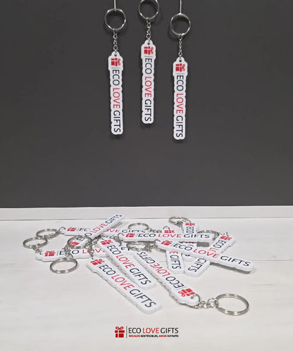 Conjunto de 10 Llaveros Personalizados en 3D Multicolor - Eco Love Gifts